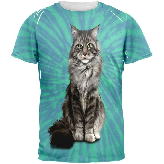 Koon Kat Tie Dye All Over Adult T-Shirt - Small