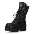 thumbnail image 5 of New Rock WALL373-S6 Unisex Black Leather Gothic Boots, 5 of 8