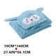 thumbnail image 2 of Toalla de baño con capucha para niños, funda de almohada, bata de baño de terciopelo coral para bebé, gran absorción de agua, toalla de baño grande suave, toallas de baño, 2 of 2