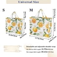 thumbnail image 2 of FORMRS Womens Corduroy Tote Bag Crossbody Shoulder Handbag with Pocket, Orange Bees, 2 of 7