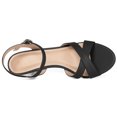 thumbnail image 4 of Women's Cross Kitten Heel Ankle Strap Sandals, 4 of 7