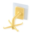 thumbnail image 2 of Ganchos de pared Monstrate 4 garras autoadhesivo Giratorio 360 grados Amarillo, 2 of 6