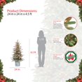 thumbnail image 3 of Árbol de Navidad Puleo International abeto ártico flocado preiluminado 1.4 m, 3 of 3