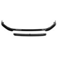 thumbnail image 3 of Front Spoiler Front Splitter Car Bumper Protector Front Spoiler Replacement Glossy Black For RevoZport Style Double Lip Front Spoiler Splitter Fit For MK7.5 R 2017‑2020, 3 of 8