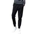 thumbnail image 3 of Moda hombres ropa deportiva pantalones casuales color sólido elástico jogging pantalones pantalones de chándal (L), 3 of 8