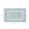 thumbnail image 3 of Jean Pierre New York Sophie Border 100% Cotton Bath Mat - Non-Slip Bath Rug - Pale Blue - 27" x 45", 3 of 8