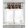 thumbnail image 2 of Black Female Kitchen Valances for Windows Farmhouse Linen Window Valance Curtain for Living Room Window Treatment African Women Geometric Abstract Art Valance Rod Pocket Topper Drape, 60 x 18 Inch, 2 of 6