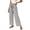 Black 11, variant on Karymi Jeans for Women Vertical Striped Long Wide Leg Pants, Ruffled Elastic Drawstring High Waist Trousers with Casual Patch Pocket Women's Clothing
