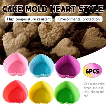

Kitchen gadgets kitchen 5cm Love Silicone Muffin Cup Silicone Cake Children s Snack DIY Baking CHMORA