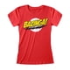 thumbnail image 1 of The Big Bang Theory - Camiseta Bazinga para Mujer (Rojo), 1 of 2