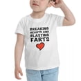 thumbnail image 3 of Breaking Hearts and Blasting Farts Funny Toddler T-Shirts for Boys Girls (White, Youth L), 3 of 5