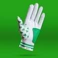 thumbnail image 3 of Feelin' Lucky Green Shamrocks Golf Glove | Premium Cabretta Leather & Supportive Palm Pad, 3 of 10