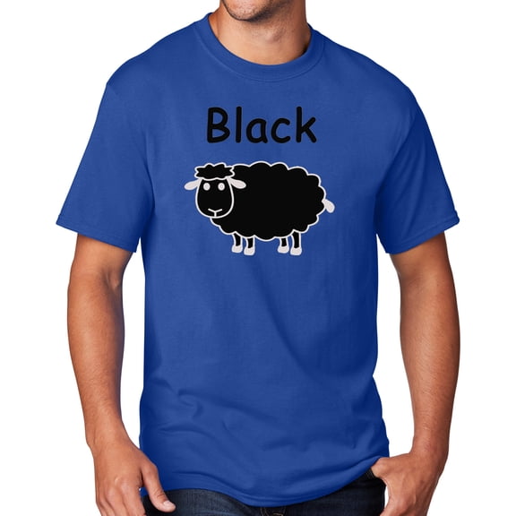 Men's Black Sheep of the Family T-shirt, 2XL True Royal Blue