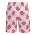 thumbnail image 6 of Naloa Floral Strawberr Men's Beach Shorts, Surfing shorts, Swim trunks, Quick Dry Swim Trunks for Surfing Beach Fun - 3X-Large, 6 of 9