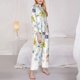 thumbnail image 3 of Balery Wildflowers Conjunto de Pijama con Estampado para Mujer, Conjunto de Dos Piezas con Manga Larga, Ropa de Dormir Suave con Bolsillos, Pijamas Cómodos-Large, 3 of 7
