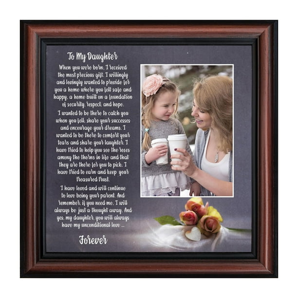 Mother Daughter Gift From Mom Dad To Daughter Gifts Birthday Gift For Daughter Adult Picture Frame