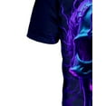thumbnail image 5 of Halloween Terrifying Skull 3D Digital Print, Men's Novelty T-shirt, Fashionable And Comfortable Summer Top, 5 of 6