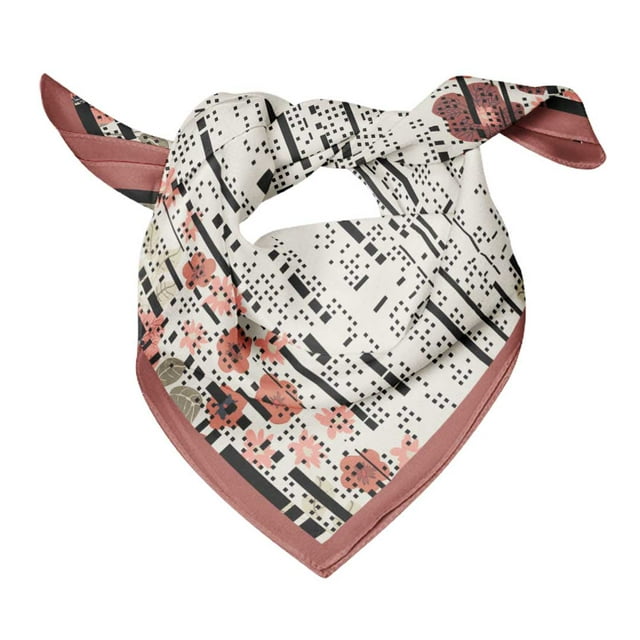 Bimba Cotton Voile Rectangular Printed Scarf Women Wrap Bandanas-40 x 80 Inches
