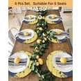 thumbnail image 4 of 13 Inch Round Placemats Set of 4, Happy Easter Rabbits Non Slip Heat Insulation PP Table Mats, Spring Daisy Navy Silhouette Yellow Washable Place Mats for Kitchen Dining Party Table Decor, 4 of 7