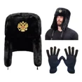 thumbnail image 1 of Gorro Ruso Shapka Ushanka Original Invierno Térmico Guantes, 1 of 8
