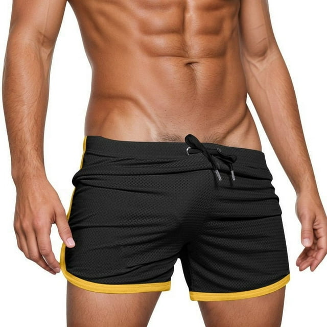 Men's Board Shorts For Beach Outdoor Summer Swimming Surfing Casual Comfortable Pure Color Drawstring Swim Trunks