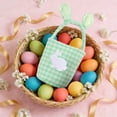 thumbnail image 4 of ToyKingdee Bunny Easter Basket, Classic Gingham Easter Bucket Bag for Easter Egg Hunts Party Favor Decorations, 4 of 6