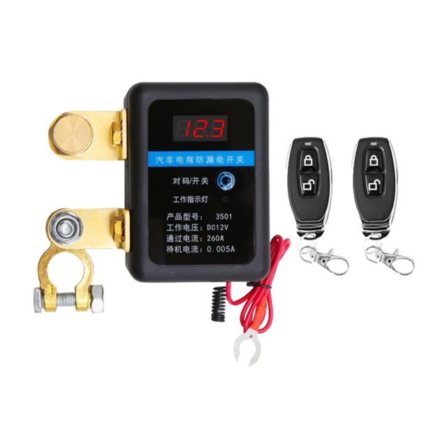 simhoa Interrupteur de Décharge pour Voiture Interrupteur d'Arrêt Efficace pour ATV Manuel Double Télécommande