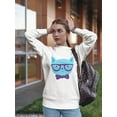 thumbnail image 2 of Intellectual Cat Face . Sweatshirt Women -Image by Shutterstock, Female 4X-Large, 2 of 4