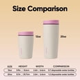 thumbnail image 3 of Owala SmoothSip Slider Insulated Stainless Steel Coffee Tumbler, Reusable Iced Coffee Cup, Hot Coffee Travel Mug, BPA Free 12 oz, Daybreak, 3 of 6