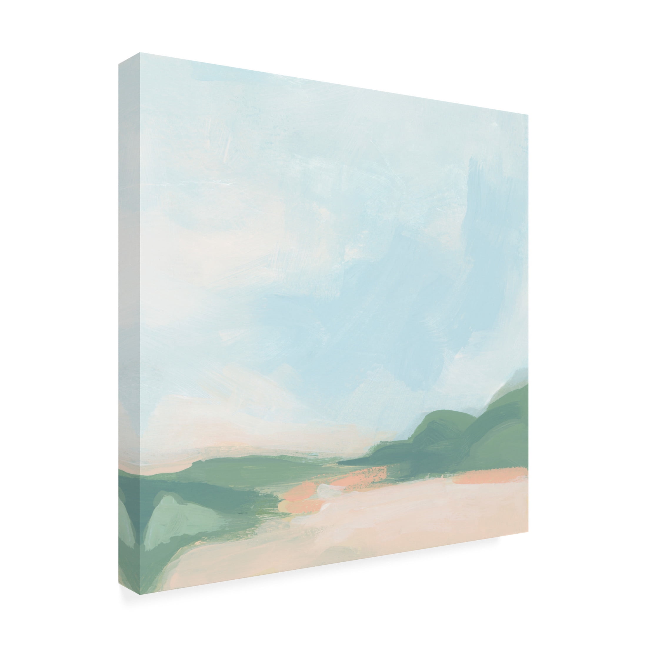 Canvas Wall Art - June Erica Vess 'Sandbar Cameo I' Wall Art for Living Room, Bedroom, or Office Décor by Trademark Fine Art - 24 x 24 Inches