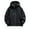 Black, variant on GSPCLAM Waterproof Jacket for Women with Hood and Pockets Waterproof Zipper Plus Size Jackets for Outdoor Soid Color Long Sleeve New Lightweight Winter Coats Black 4XL