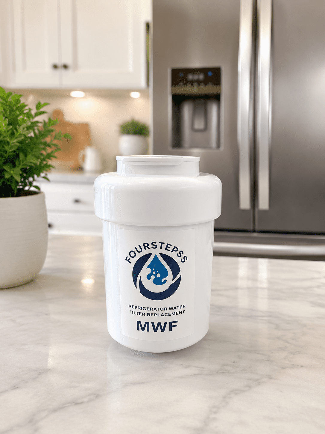 FOURSTEPSS MWF Refrigerator Water Filter Replacement, 1 Pack