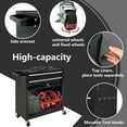 thumbnail image 5 of 8-Drawer Rolling Tool Chest, 2-in-1 Tool Box with Wheels Metal Tool Chest Cabinet for Garage, Workshop, Black, 5 of 7