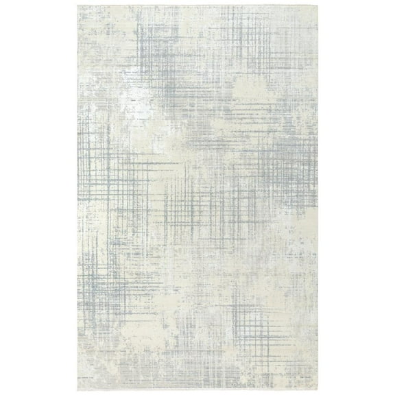 Alora Decor Aurora 10' x 13' Abstract Beige/Gray/Beige/Gray Hybrid Area Rug