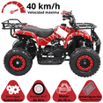 thumbnail image 2 of Cuatrimoto a Gasolina 49cc 2T Suspensión de Resorte Arranque Manual Freno de Disco Carga Máx 50 kg Hasta 40 km/h - Rojo Spider, 2 of 8