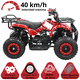 thumbnail image 2 of Cuatrimoto a Gasolina 49cc 2T Suspensión de Resorte Arranque Manual Freno de Disco Carga Máx 50 kg Hasta 40 km/h - Rojo Spider, 2 of 8