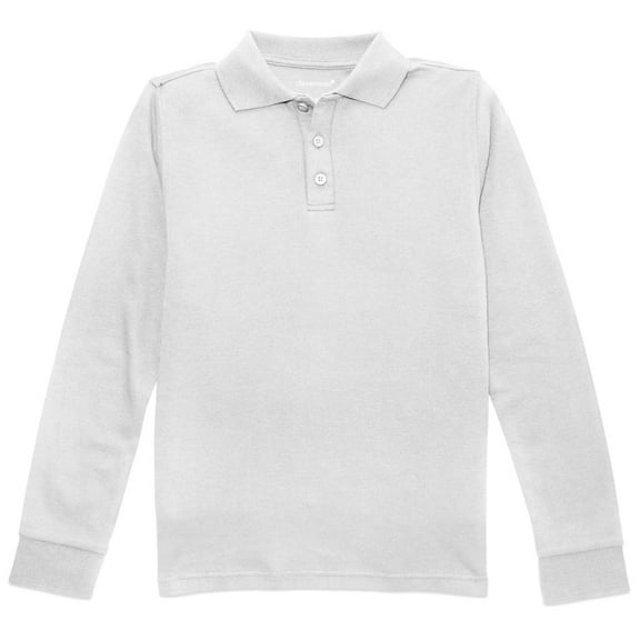 Classroom School Uniforms Adult Long Sleeve Fitted Interlock Polo CR854X