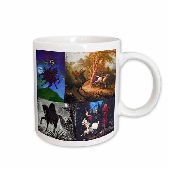 3drose, Headless Horseman Collage, 11oz Mug