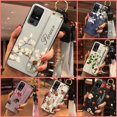 thumbnail image 2 of YTF-Phone Case For TCL 40XE 5G/40X 5G/40NxtPaper 5G, protective Back Cover Flower Phone Holder Anti-dust ring Dirt-resistant Soft case Fashion Design Wristband Anti-knock Lanyard Durable, 2 of 8
