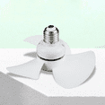 thumbnail image 3 of Silent E27 LED Desk Fan Portable Fan Adjustable Wind Direction Flexible Tube Fan, 3 of 8