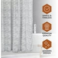 thumbnail image 3 of Shower Curtain Set with 12 Metal Hooks, Elegant Boho Shower Curtain, Water-Resistant (72 x 72 inches) Varato Design, 3 of 5