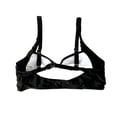 thumbnail image 4 of DHFJKG String Bikini Tops For Women Bathing Suit Swim Ruched Bikini Top With Adjustable Straps Solid Color Stylish Beachwear, 4 of 4