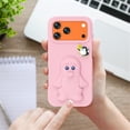 thumbnail image 6 of For IPhone 17 Pro Max Case Cartoon Penguin Baby Stand EVA Environmental Protection Anti Fall Phone Protective Cover,Pink,For iPhone 17 Pro Max, 6 of 8