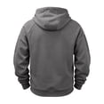 thumbnail image 3 of CCRFTGI Sets for Men 2 Piece Casual Tracksuit Outfit Quarter Zip Hoodie Straight Leg Sweat Pants Dark Gray XL, 3 of 4
