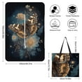 thumbnail image 2 of Night Butterfly Floral Cosmic Art Beautiful Outdoor Picnic Blanket, Foldable Waterproof Beach Mat, Portable Beach Blanket for Beach Camping, Hiking, Family Concerts, 2 of 8