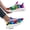 FN003-26018004-10W, variant on Running Sneakers for Women, Colorful Puzzle Print, Casual Street Style, Trendy Lightweight Lace-Up Sport Shoes, Fashion Tennis Shoes for Casual Attire/Street Walking/Casual Outfit