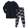 thumbnail image 6 of Hudaneo Baby Boy Clothes 3T 4T Infant Baby Boys Long Sleeve Cartoon Print Tops Pants Sleepwear 2 Piece Set, Black 3-4 Years, 6 of 7