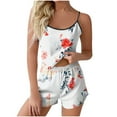 thumbnail image 2 of Censtreet Womens Cami Pajama Sets Soft Shorts Sleepwear Printed Set Camisole 2 Piece Cami Shorts Pj Nightwear, 2 of 5