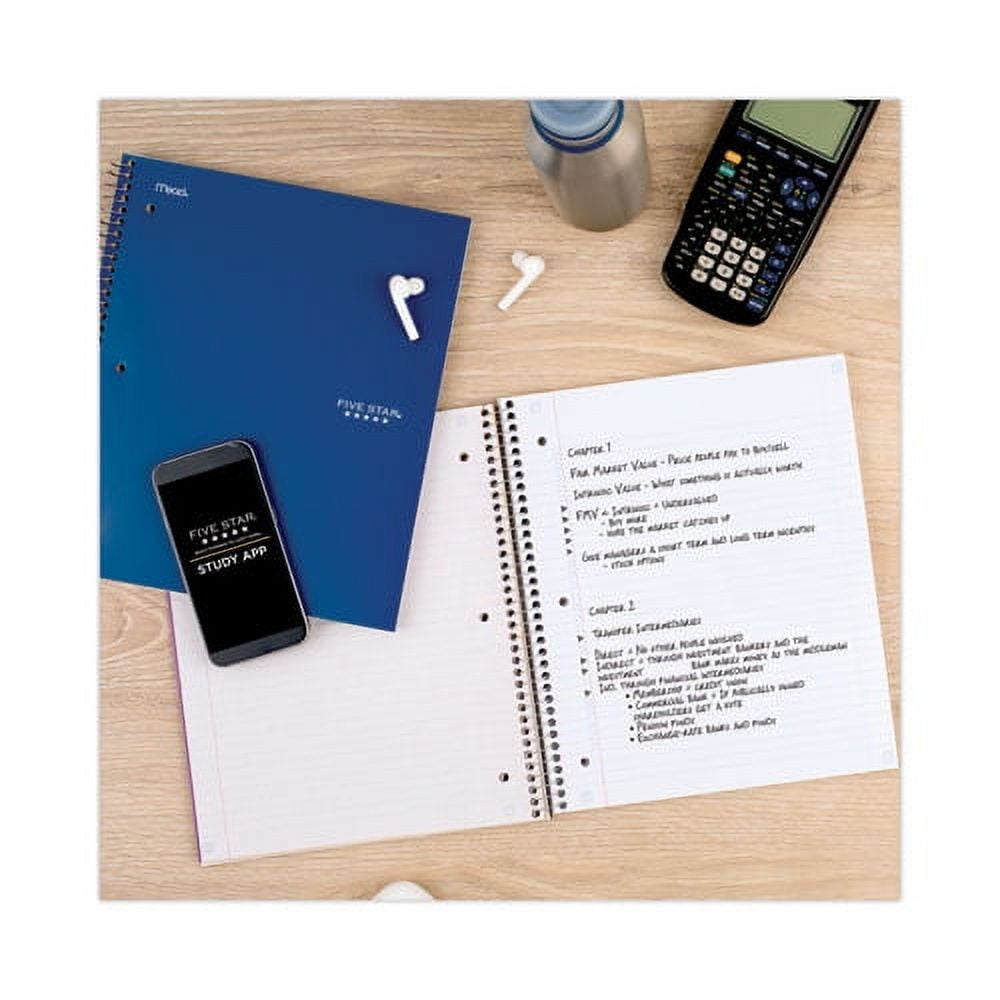 Wirebound Notebook, 1 Subject, Medium/college Rule, Randomly Assorted Covers, 11 X 8.5, 100 Sheets | Bundle of 10 Each