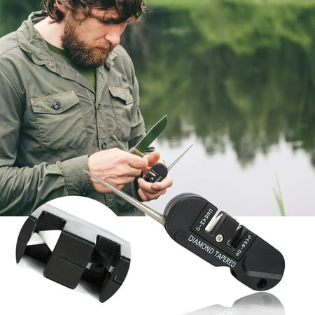 

Camping & Hiking LnjYIGJ 4-In-1 Carry-on Multifunctional Outdoor Portable Tungsten Steel Sharpener